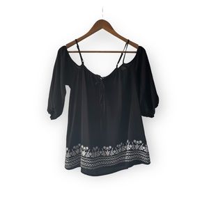 Xhilaration cold shoulder blouse
